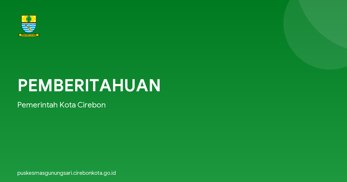 PEMBERITAHUAN