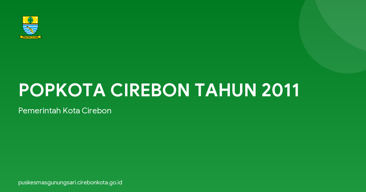 POPKOTA CIREBON TAHUN 2011
