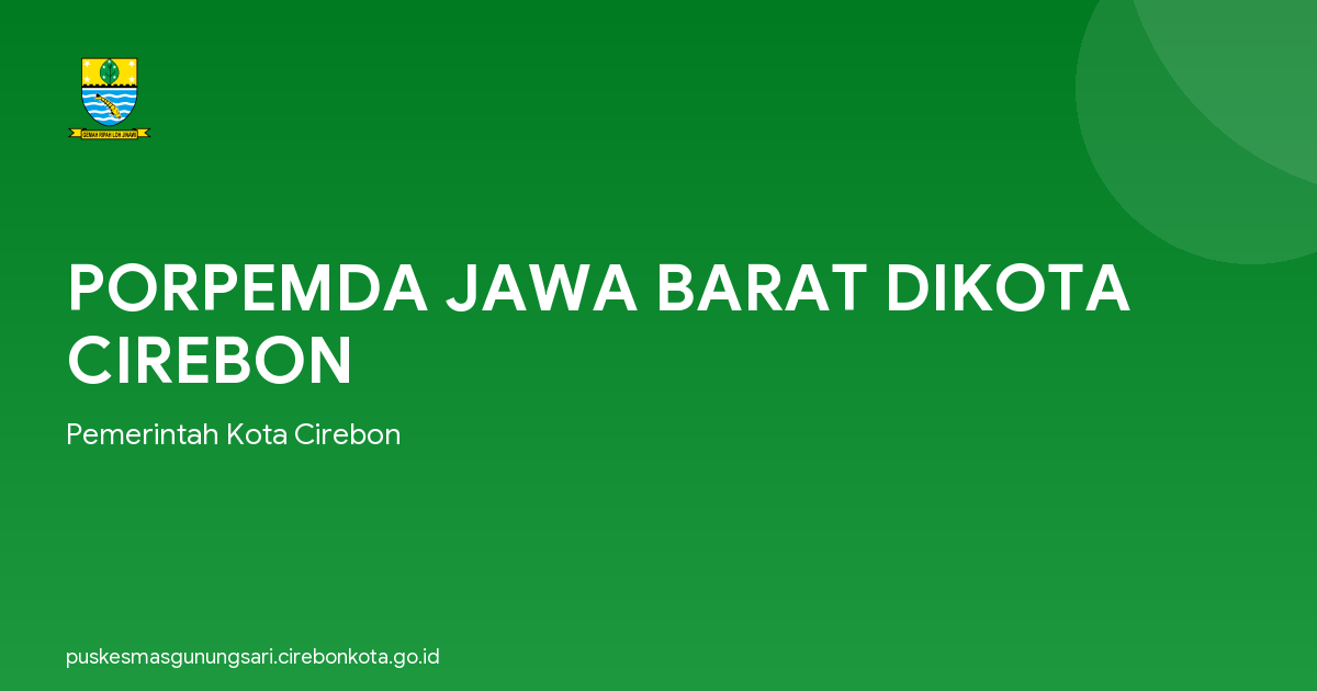 PORPEMDA JAWA BARAT DIKOTA CIREBON
