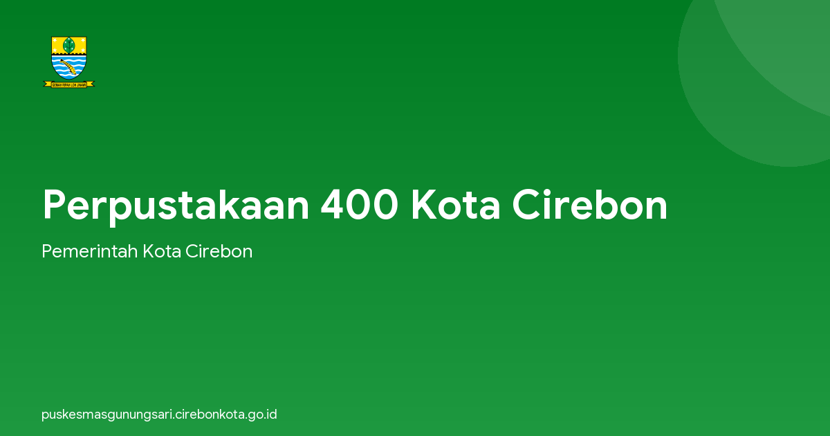 Perpustakaan 400 Kota Cirebon