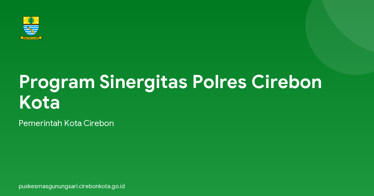 Program Sinergitas Polres Cirebon Kota