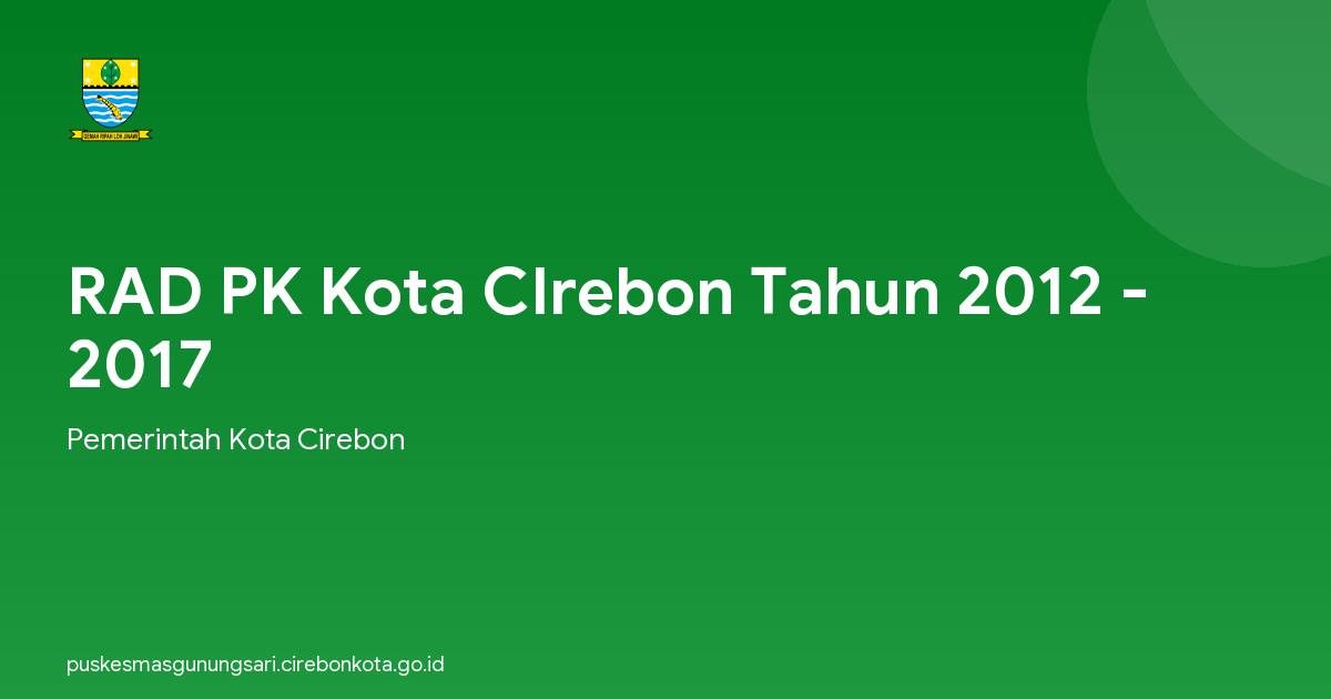 RAD PK Kota CIrebon Tahun 2012 - 2017