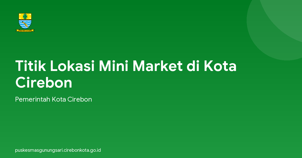 Titik Lokasi Mini Market di Kota Cirebon